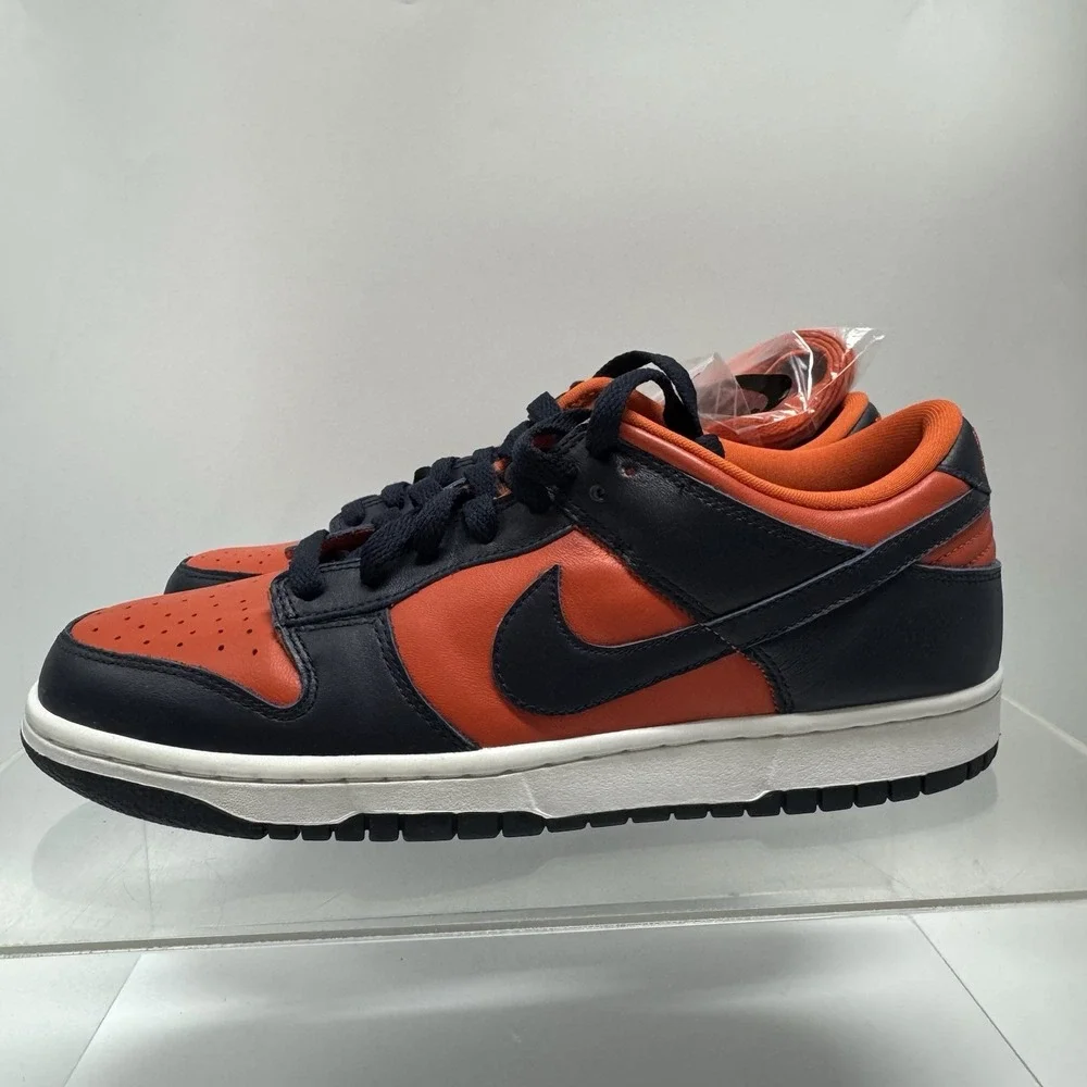 Brand New Nike Dunk Low SP Champ Orange Navy Blue CU1727-800 Men's Size 9